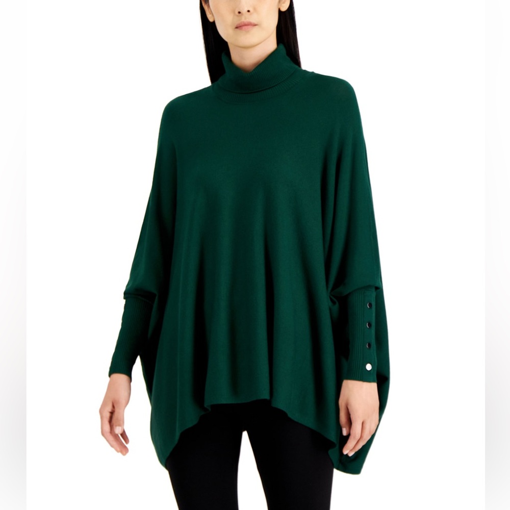Turtleneck Poncho Sweater by Alfani